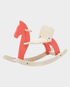 Ariro Traditional Rocking Horse For Kids - Red in Qatar