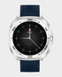 Swiss Military DOM 7 Smart Watch (Silver Frame with Blue Silicon Strap) in Qatar