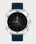 Swiss Military DOM 7 Smart Watch (Silver Frame with Blue Silicon Strap) in Qatar