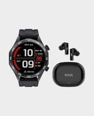 X.Cell Elite 5 Smart Watch Black + X.Cell Soul 16 Pro Stereo Earbuds in Qatar