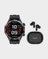 X.Cell Elite 5 Smart Watch Black + X.Cell Soul 16 Pro Stereo Earbuds in Qatar