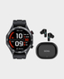 X.Cell Elite 5 Smart Watch Black + X.Cell Soul 16 Pro Stereo Earbuds in Qatar