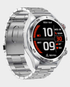 X.Cell Elite 5 Smart Watch Silver Frame with Silver Steel Strap + X.Cell Soul 16 Pro Stereo Earbuds  - Black