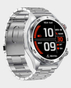 X.Cell Elite 5 Smart Watch Silver Frame with Silver Steel Strap + X.Cell Soul 16 Pro Stereo Earbuds  - Black
