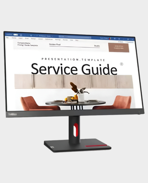 Lenovo ThinkVision S24i-30 23.8" Monitor | IPS Display | Flat | FHD | 1000Hz | HDMI/VGA | 63DEKAR3AU - Black