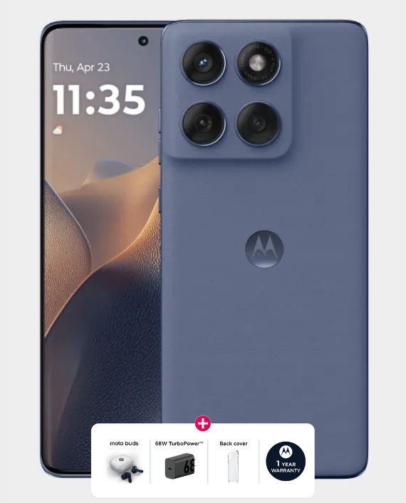 Motorola Edge 60 Fusion 5G 12GB 256GB (Motorola Moto Buds TWS Earbuds + 68W TurboPower Charger UK + Back Cover) - Slipstream