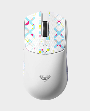 Buy Aula Ergonomic Wireless Gaming Mouse (White) in Qatar - AlaneesQatar.Qa