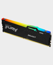 Kingston Fury Beast RGB DDR5 Memory | 32GB (1x32GB) | 5600MT/s Speed | CL40 Latency | Dynamic RGB Lighting | High-Performance Desktop RAM | Model KF556C40BBA-32 - Black