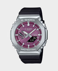 CASIO G-Shock G-Steel 2100 Series Unisex Analog-Digital Watch | 200m Water Resistant | Bluetooth Smartphone Link | Shock Resistant | Stainless Steel Bezel | Double LED Light | 1/100s Stopwatch | GBM-2100A-4BDR - Black