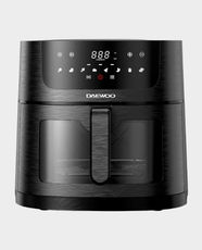 Daewoo Digital Air Fryer | 8L Capacity | 1800W Power | LED Touch Control Panel | 8 Pre-Sets | Rapid Air Circulation | Non-Slip Base | Over Heat Protection | DAF8007 - Black