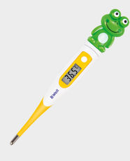 B.Well PRO-06 Flex Digital Thermometer | Flexible Tip | 10-Second Fast Reading | Waterproof Design | °C/°F Switchable | Memory Function | Fever Alarm Beeper | Auto Power Off | Suitable for Children - Frog Edition