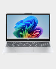 HP OmniBook 3 Next Gen AI 15-FN0008NE Laptop | 15.6-Inch FHD Display | AMD Ryzen AI 5 340 | 24GB RAM | 1TB SSD | Integrated AMD Radeon 840M Graphics | Windows 11 Home | English/Arabic Keyboard | CA0L9EA - Glacier Silver