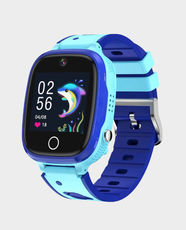 Porodo 4G Kids GPS Smart Watch with JuniCare App | 1.44 inch Display | 500mAh Battery | 4-6 Standby Time | IP65 Water Resistant | Compatible with Android and iOS Devices | PD-KDWST-BU - Blue