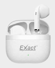 Exact Mini Pod Wireless Headphone | TWS Bluetooth Earbuds | Touch Control | Built-In Microphone | Charging Case | Stereo Sound | EX1268 - White