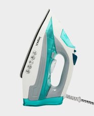 Impex Steam Iron Box | 2000-2300W Power | Non-Stick Ceramic Coated Soleplate | Powerful Steam And Super Water Spray | 5 Temperature Settings | Over Heat Protection | Smart Pilot Lamp | IBS 403 - Mint Green