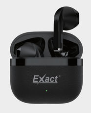 Exact Mini Pod Wireless Headphone | TWS Bluetooth Earbuds | Touch Control | Built-In Microphone | Charging Case | Stereo Sound | EX1268 - Black