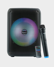 Impex Portable Trolley Speaker | 800W PMPO Output Power | Bluetooth USB FM TF TWS AUX Connectivity | 1800mAh Lithium Battery | Wireless Mic And Remote Control | TS 4001A - Black