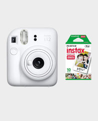 Fujifilm Instax Mini 12 Instant Camera With Film Clay White in Qatar