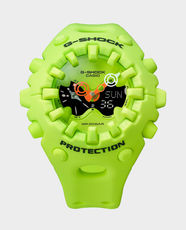 CASIO G-Shock GA-V01 Series Unisex Analog Digital Watch | 200m Water Resistant | Shock Resistant | 5 Daily Alarms | Double LED Light | 1/100s Stopwatch | GA-V01-9ADR - Neon Yellow