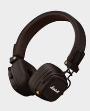 Marshall Major V On-Ear Wireless Headphones | 40 mm Dynamic Drivers | Up to 100+ Hours of Wireless Playtime | Customisable M-Button | Wireless Charging | Bluetooth 5.3 - Brown