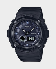 CASIO Baby-G BGA-280 Series Women's Analog-Digital Watch | 100m Water Resistant | Shock Resistant | Black Resin Strap | LED Light | 1-Second Stopwatch | BGA-280-1ADR - Black