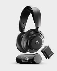 SteelSeries Arctis Nova Pro Wireless Omni Gaming Headset | Up to 60 Hours Battery Life | Hi-Res Audio | OmniPlay | ClearCast Pro AI Noise Cancelling Mic | Infinite Power System | SS-HS-ARC-NOV-PRO-OMNI-BK - Black