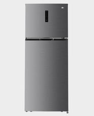 Daewoo Top Mount Freezer Refrigerator | 420L Effective Capacity | Energy-Efficient Cooling Technology | 2-Door Design | Sleek Inox Finish | DR-T5041IS - Silver