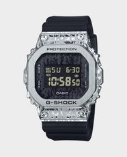 CASIO G-Shock 5600 Series Men's Digital Watch | 200m Water Resistant | Shock Resistant | Black Resin Case and Stainless Steel Strap | LED Backlight | 1/100s Stopwatch | GM-5600GC-1DR - Black