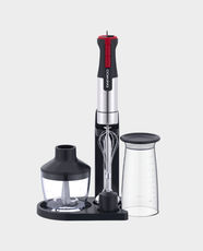 Daewoo Hand Blender Chopper | 1200W Power | 1 to 15 Variable Speed Dial Control | Low-Noise DC Motor | Easy Assembly and Removal for cleaning | DHB 3212 - Black