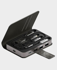 EpicArma Multi-Functional USB-C Hub and Cable Kit | Up to 5Gbps Data Transfer Speed | 4K @ 30Hz Resolution | Up to 60W PD Charging | 3 USB 3.0 Ports | SD/TF Card Slots | Wide Compatibility - Black