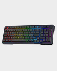 Redragon K688 Bragi Pro Gaming Mechanical Keyboard | 90% Size | Custom Pre-Lubed Cream Linear Switch | Tri-Mode (Bluetooth + 2.4GHz + Wired) | Gasket Mounted - Black/Grey