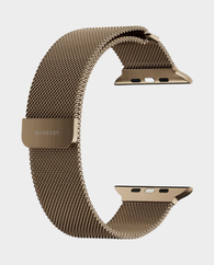 MAGEASY Milanese Watch Loop For Apple Watch S4 - S10 | 40/41/42mm - Gold in Qatar