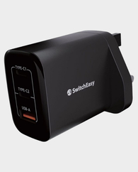 Switcheasy Powerbuddy 5.0 GaN Compact Wall Charger 67W 3 Ports in Qatar