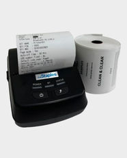 LeStaples Thermal Receipt Printer | Direct Thermal | 203 DPI | 72mm Print Width | Up to 70 mm/s Speed | USB + Bluetooth | ESC/POS | 1D & QR Barcode | 128KB Buffer + 4MB Flash | Multi Compatibility | P801A - Black