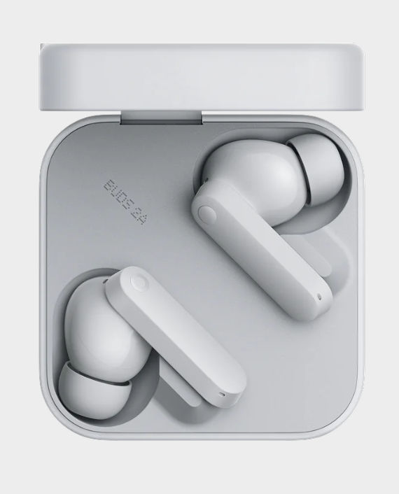 CMF By Nothing Buds 2A True Wireless Earbuds With Mic | 35.5 Hours playback | 42 dB ANC | IP54 buds / IPX2 Case Water And Dust Resistance  - Light Grey