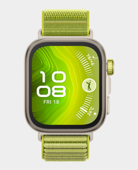 Huawei Watch Fit 4 Pro | 1.82 inch Square AMOLED display | 10 Days Battery Life | 5ATM Water Resistant | 100 Fitness Modes | Green Nylon Strap - Green