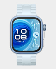 Huawei Watch Fit 4 Pro | 1.82 inch Square AMOLED display | 10 Days Battery Life | 5ATM Water Resistant | 100 Fitness Modes | Blue Fluoroelastomer Strap - Blue