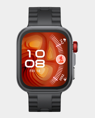 Huawei Watch Fit 4 Pro | 1.82 inch Square AMOLED display | 10 Days Battery Life | 5ATM Water Resistant | 100 Fitness Modes | Black Fluoroelastomer Strap - Black