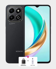 Honor X6b 6GB 128GB (Honor 25W Power Adapter + Honor Water Bottle) - Midnight Black