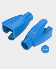 Vention RJ45 Strain Relief Boots (Pack Of 50) | PVC Material | 6.0mm OD Support | Waterproof and Dustproof | Flexible Easy Installation | IODL0-50 - Blue