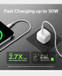 Belkin BoostCharge Compact Charger | 30W | USB-C Cable | WCA008DQ1MWH-B6 - White