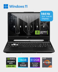 ASUS TUF Gaming Laptop A15 (15.6" FHD 144Hz | Ryzen 7 170 | 16GB RAM | 512GB SSD | RTX 3050 4GB) in Qatar