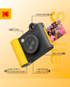 KODAK Smile+ Wireless Digital Instant Print Camera with Effect-changing Lens - Black