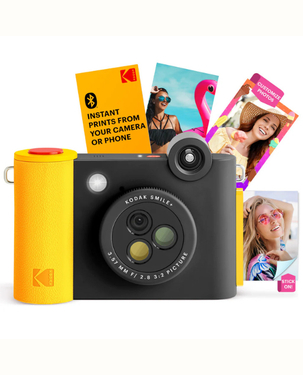 KODAK Smile+ Wireless Digital Instant Print Camera with Effect-changing Lens - Black
