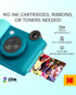 KODAK Smile+ Wireless Digital Instant Print Camera with Effect-changing Lens - Blue