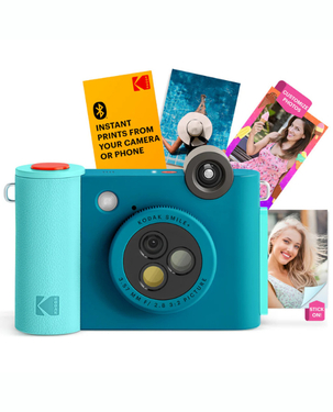 KODAK Smile+ Wireless Digital Instant Print Camera with Effect-changing Lens - Blue
