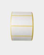 LeStaples Thermal Transfer Label Paper | 1000 Labels | 50mm × 25mm Size | BPA-Free Roll - White