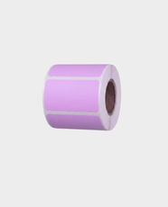 LeStaples Direct Thermal Label Paper | 160 Labels | 14mm × 40mm Size | Premium Coreless Roll - Pink /PP Synthetic Paper