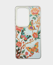 Fancy Butterfly Garden Design Back Case for Samsung Galaxy S25 Ultra - White