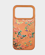 Fancy Butterfly Blossom Back Case for Apple iPhone 17 Pro Max - Orange